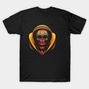 Halloween colorful skeleton head T-Shirt